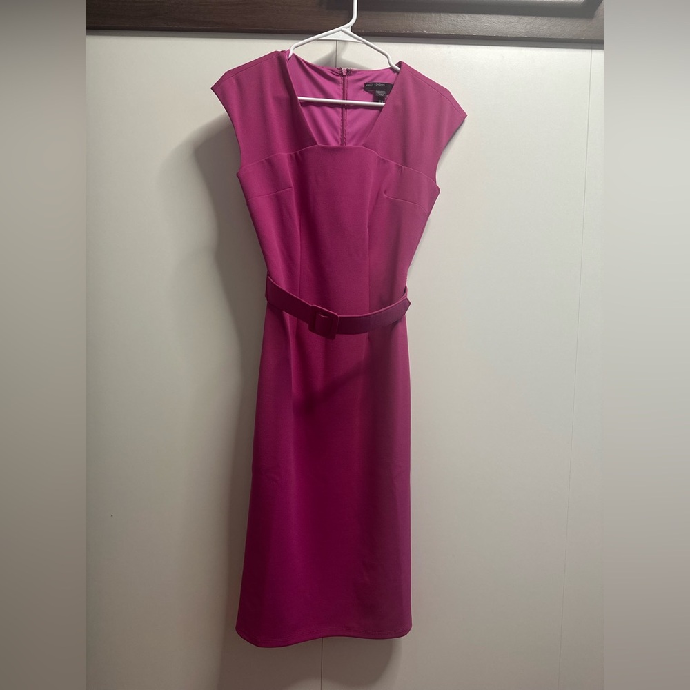 Maggy London Fuchsia Pencil Dress - Picture 2 of 4